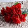 5 Pcs Red Folding Rose/Rose Appearing Magic Tricks Flower Appearing