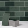 SUNWINGS 100-Sheet Subway Peel and Stick Backsplash Tile, 6" x
