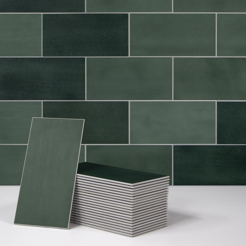 SUNWINGS 100-Sheet Subway Peel and Stick Backsplash Tile, 6" x
