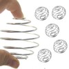 MEETOZ Shaker Balls, 5Pcs Protein Milkshake Whisk, Stainless Steel Spring Ball Mixing Wire Whisk Ball for Shaker,Drinking Bottle Cup