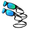 LIU·WEN Kids Sports Polarized Sunglasses - Flexible Youth Baseball Beach