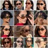 JCTAIFOO Retro Small Rectangular Sunglasses for Men and Women, Vintage