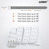 LEACOOLKEY Double Prong Leather Belts for Men PU Leather Work