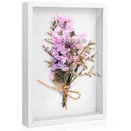 3D Picture Frame for Filling 20 x 29 cm Deep Picture Frame A4 3D Object Frame Frame for Photos Flowers Souvenirs and DIY Crafts - White