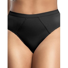 Parfait Sheer Smooth French Cut Brief, L, Black