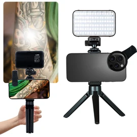 Tattoo Light 96 Tattoo Vision Light with 52mm Polarizing CPL Lens - Adjustable Brightness, 360° Rotatable Clip, Perfect for Video Calls, Tattoo Lighting & Reflective Removal Taking Tattoo Photos