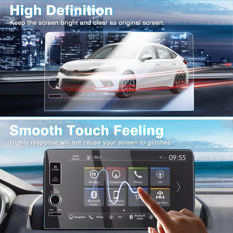 [Upgrade]Karltys 2 Pack Screen Protector for 2023-2026 Honda CRV /2022-2025