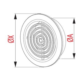 MINI 2x Air Vent Grille Covers 45mm (1.77inch) Ducting BROWN Ventilation Cover