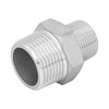 KI Stainless Steel Reducing Double Nipple V4A thread fitting., 1