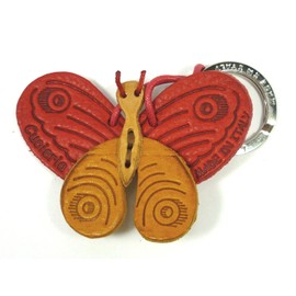 LA CUOIERIA(ラ・クオイエリア) キーホルダー ハンドメイド 本革 イタリア製 チョウ P312