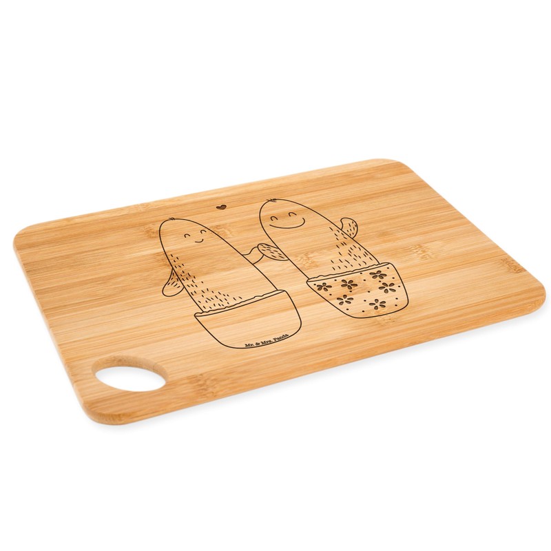 Mr. & Mrs. Panda Bamboo Chopping Board, Cactus Love, Gift,