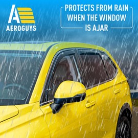 Extra Durable Window Deflectors In-Channel Window Visors Rain Guards Fit for Honda CR-V (CRV) 2023-2025, Sun Visors, Wind Vent for Visors, Wind Vent for Shades, Exterior Car Accessories - 4pcs. AG0724