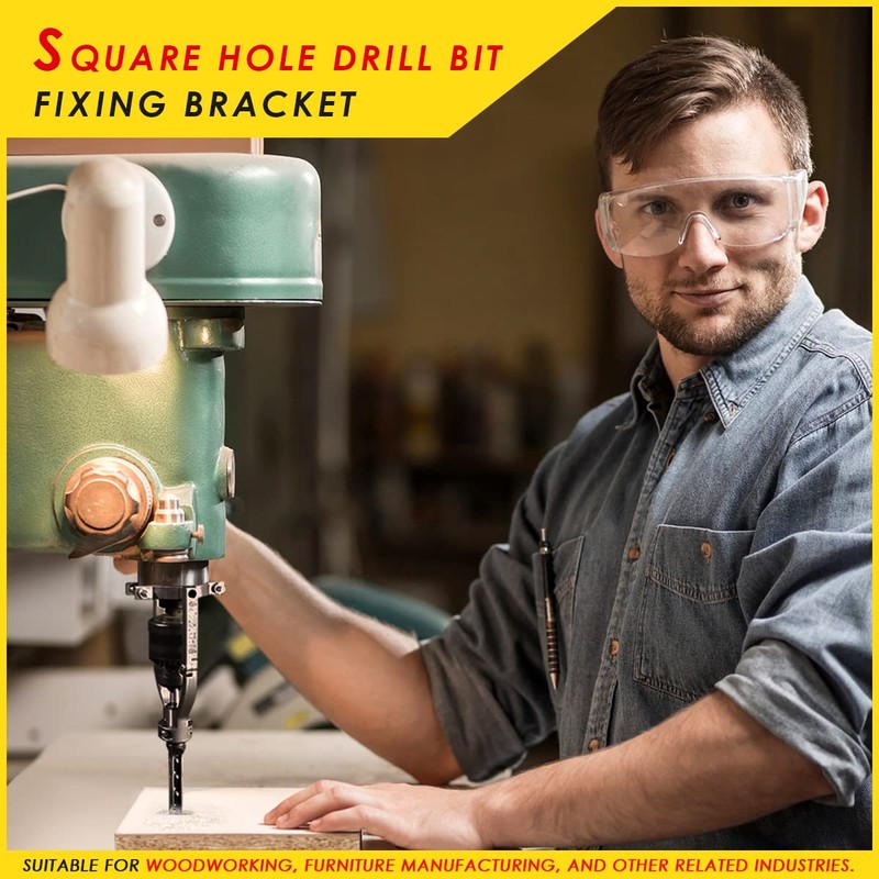 Square Hole Drill Bit Adapter for Easy Installation and Disassembly