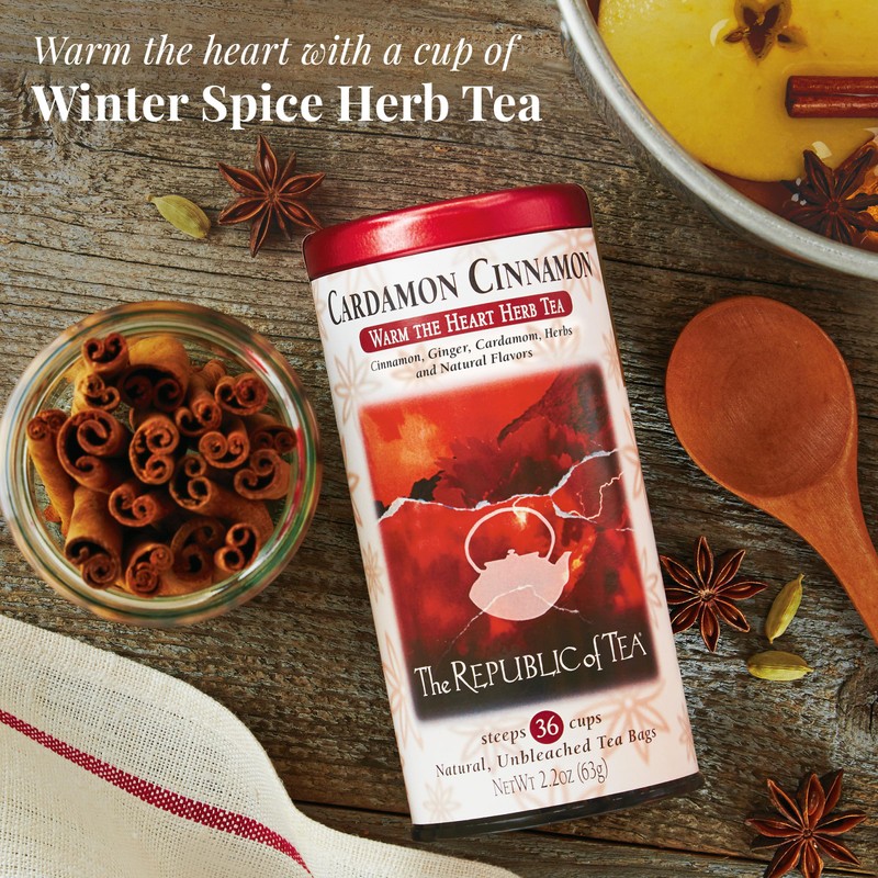 The Republic of Tea - Cardamon Cinnamon Herbal Tea, 36