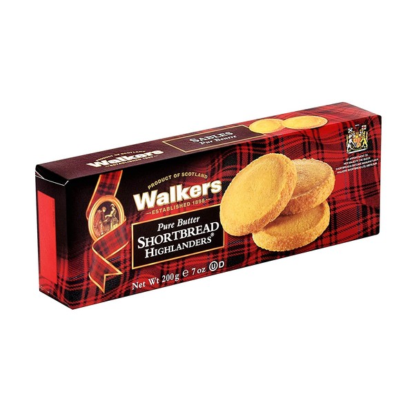 Walkers Shortbread Highlanders Shortbread Cookies, 7 Ounce Box