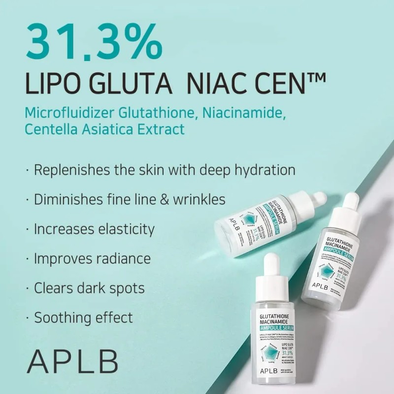 Suero Facial Aplb Glutatión Niacinamida Antioxidante Noche Piel Sensible 40ml