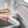 360° Glass Cup Brush Cleaner with 3 Suction, Bar Glass
