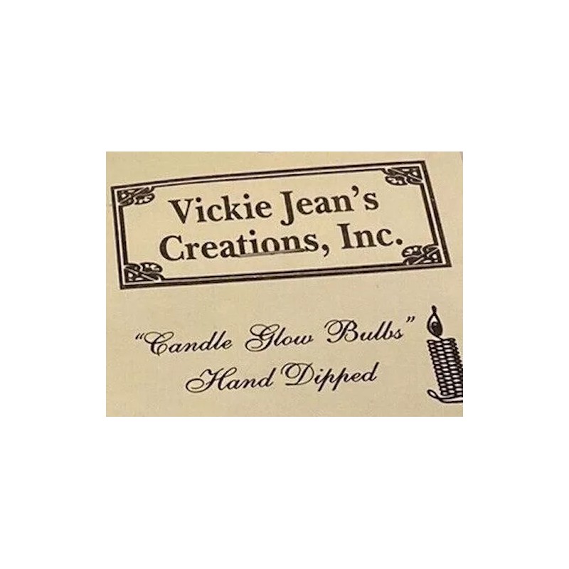 VICKIE JEANS CREATIONS | GREEN CANDLE GLOW BULB NEW 01-0009