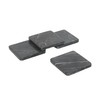 Marble Mates Black Marble Coasters, Set of 4, Square