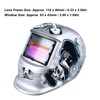 Auto Darkening Welding Helmet 93x43mm Large View Screen 2 Sensors