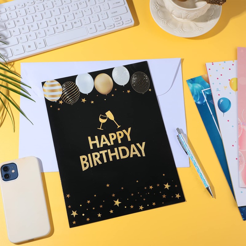 4 Pcs Big Thank You Card with Envelope Large Appreciation