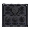 Rocker Switch Panel 2 USB Port 5 Gang Rocker Switch