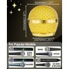 RhymKawa Bling Gold Microphone Cover Compatible with Shuer SM58, SM48