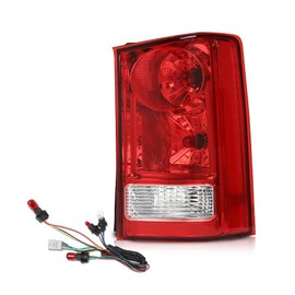 LQI Tail Light Right Passenger Side With Bulb and Wiring Harness Compatible with Honda Pilot 4-Door Sport Utility 2009-2015 33500SZAA02, HO2801174 Rear Brake Lamp