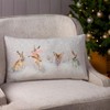 Evans Lichfield Snowy Hares Cushion Cover, 30 x 50cm