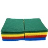 16 Coloured Scouring Pads | 2 Packs of 8 Sponges