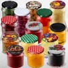 KADAX Screw Lids fi82 mm, Twist Off Lids Set Metal