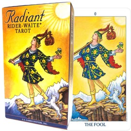 Tarot Cards, 78 Cards, Weighted Edition, Tarot Divination, Radiant Rider-Waite Tarot, Japanese Instruction Manual Included (English Language Not Guaranteed)