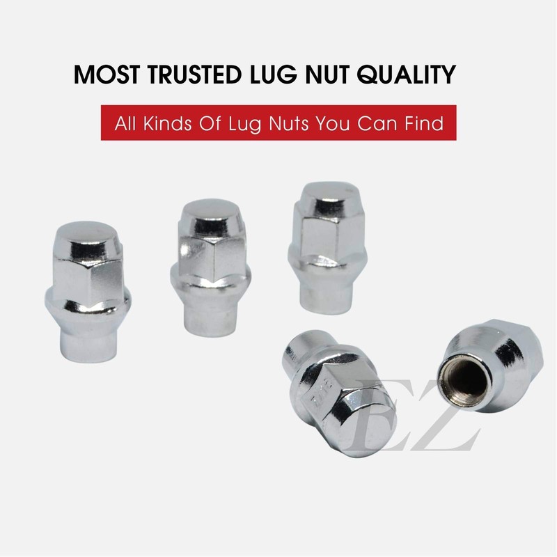 20 ET Bulge Conical Lug Nuts 1/2"-20 with Offset Washers