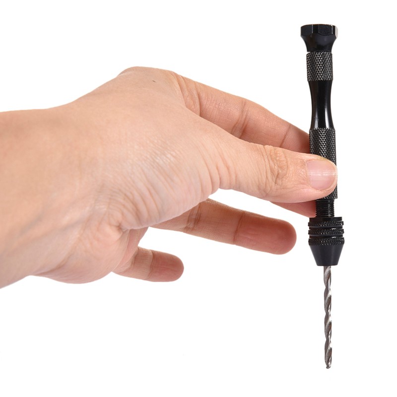 Hand Drill Set Pin Vise With Mini Twist Drill Bits