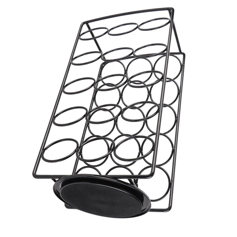 Coffee Pods Holder Pre Assembled Stainless Steel 360 Degree Rotating