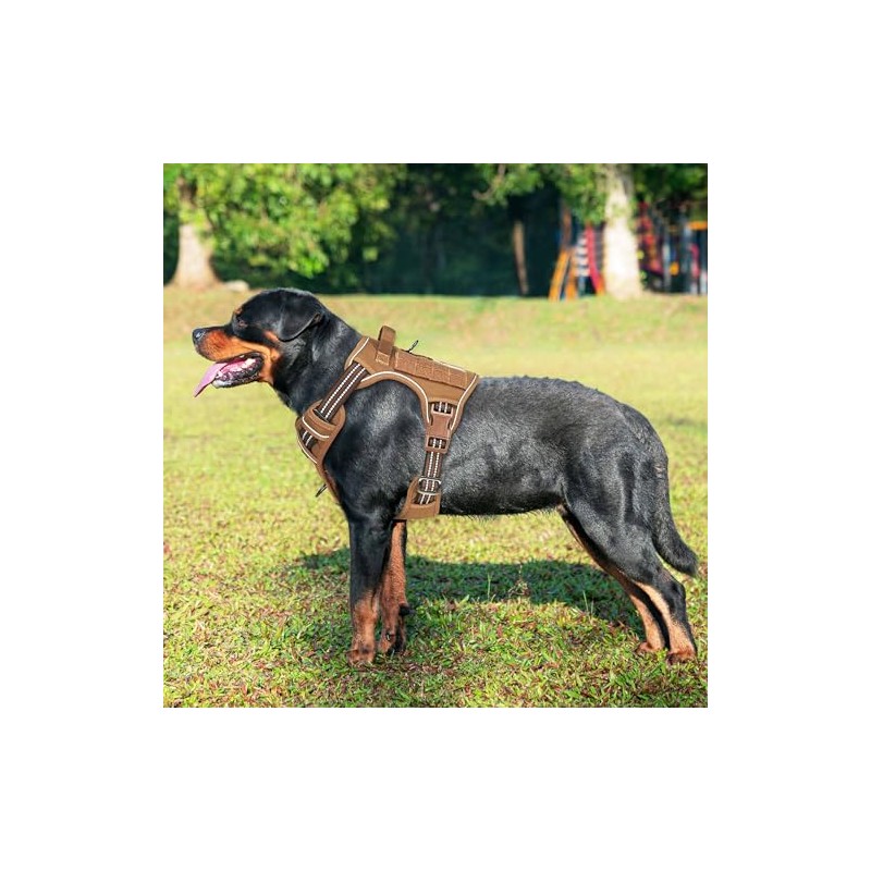 Beebiepet Arnés Táctico Resistente Chaleco Militar K9 para Perros Grandes