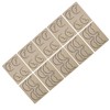 10pcs Tattoo Scalp Practice Skin Front Side Ink Free Rubber