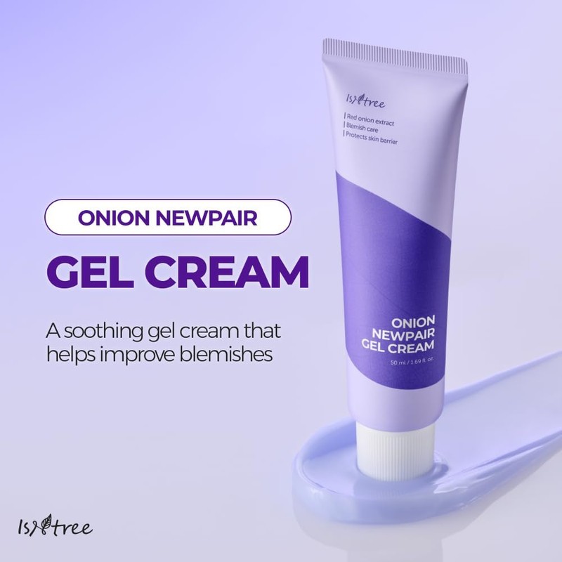 IsNtree Onion Newpair Gel Cream skin soothing,hydration,care acne spots and