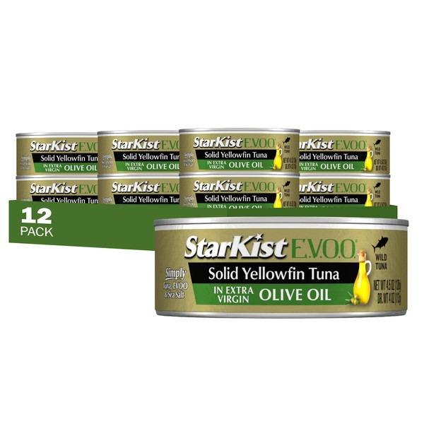 StarKist E.V.O.O. Solid Yellowfin/light Tuna in Extra Virgin Olive Oil