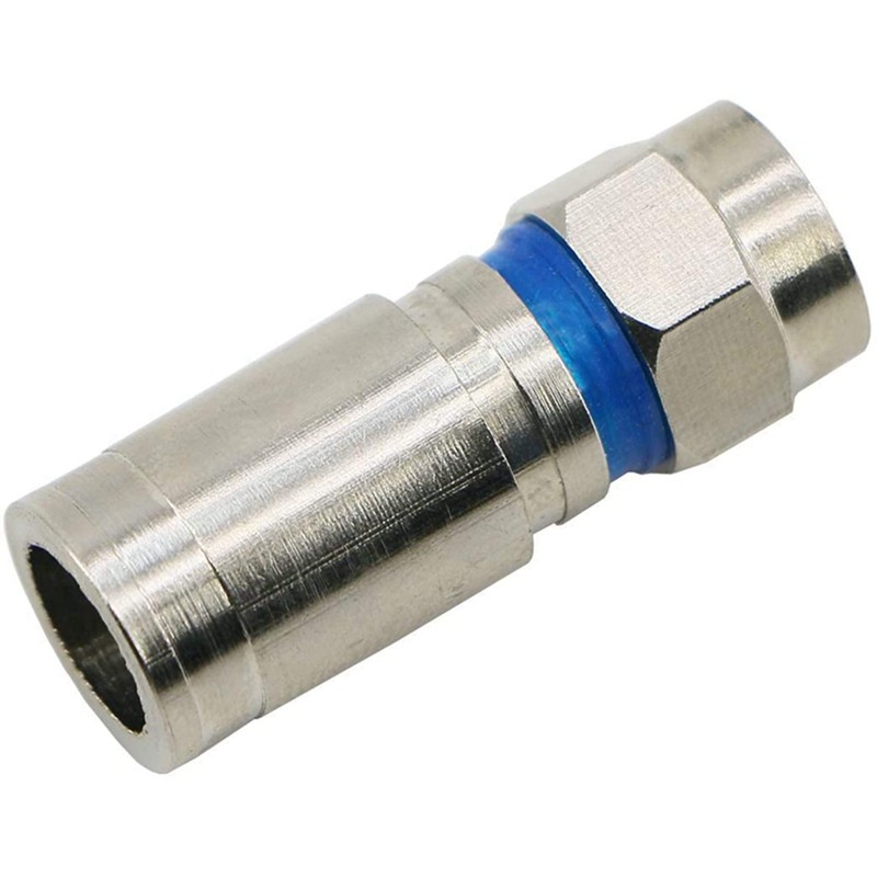Compression RG6 F Connector Coax Coaxial Adapter Plug for Satellite
