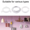 20 Pcs Bright White Adapter Ring Reducer Kit For Lampshade