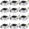 VEVOR Solar Driveway Lights - 12 Pack Bright White Waterproof