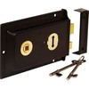 Ironmongery World®Victorian Double Handed Flanged Rim Door Lock 6" x