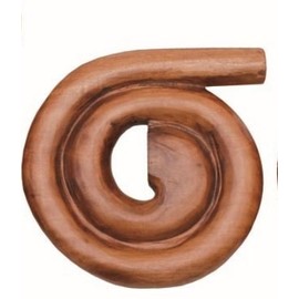 Didgeridoo, Didghorn Mahagoni, spiral 12" diameter (Tone Cis)