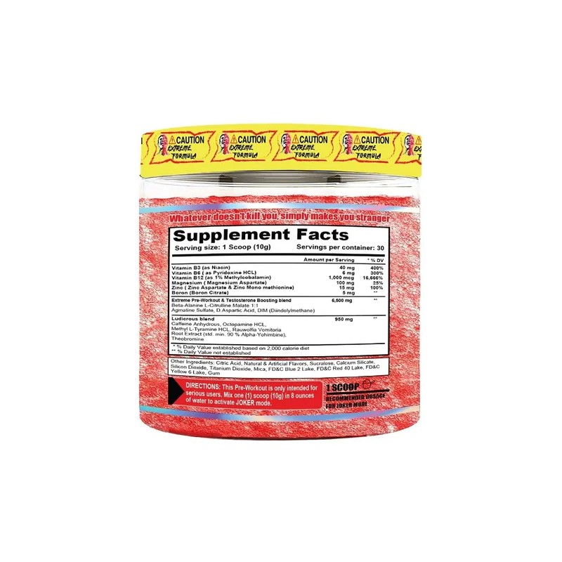 Pre Entreno Terror Labz Joker Extreme 300g Servicios Sabor Mango