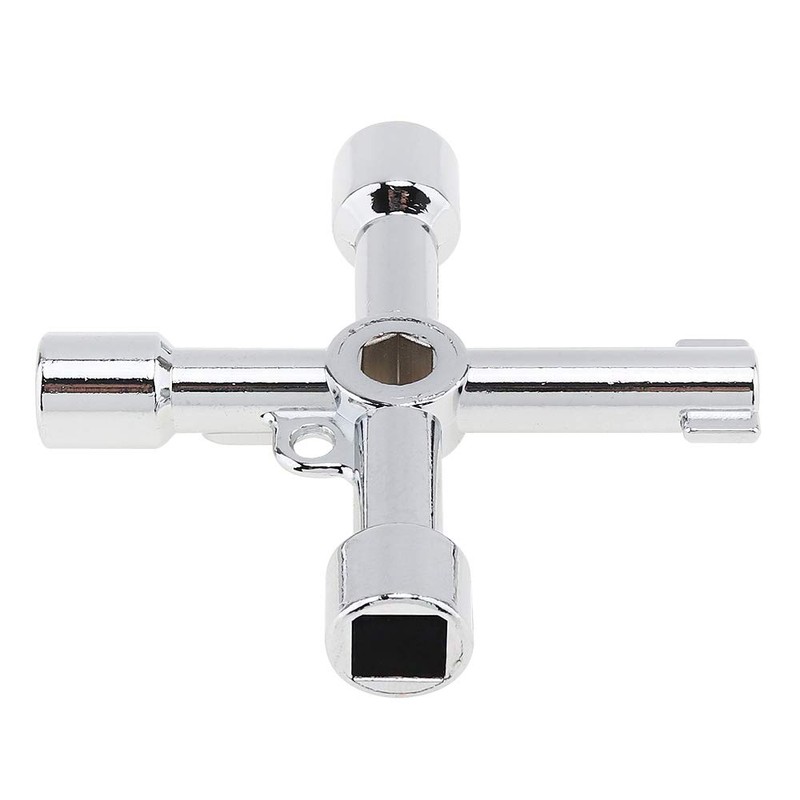 OriGlam 4-Way Multi-Functional Utilities Key Tool for Electric, Water, Gas