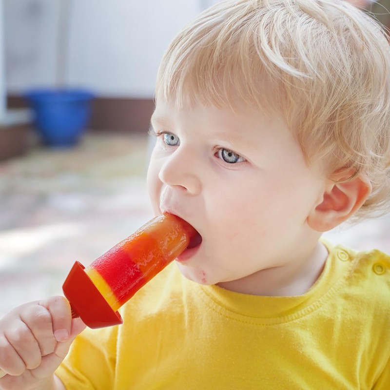 Sonku Popsicle Holders for kids,6 Pack Plastic Popsicle Holders with