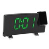 Radio Projection Alarm Clock LED Display Electronic Clock Curved Screen