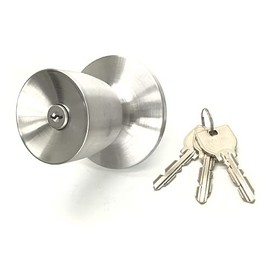Miwa Lock Door Knob with Key U9 Cylinder MIWA-HM Type Replacement Knob U9HMD-1-KB Cylinder Lock Miwa Cylinder U9 Miwa Lock Exterior Knob Only Door Thickness: 1.3 - 1.7 inches (33 - 42 mm)