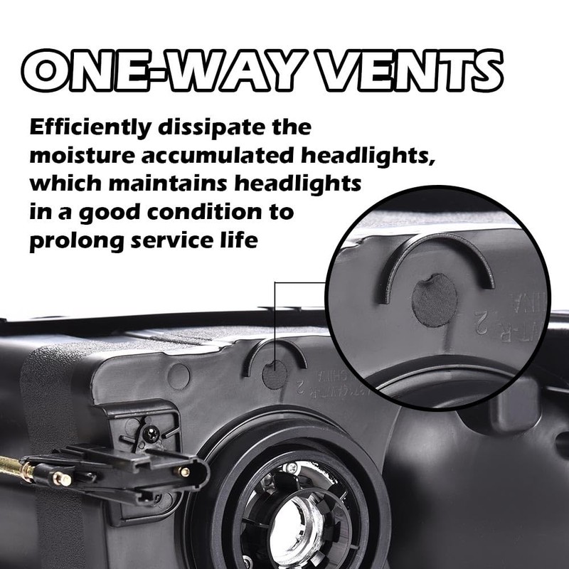 G-PLUS Headlights Assembly, Compatible with Dodge Ram 1500 2500 3500